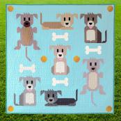 Tail Wags The Puppy quilt sewing pattern from Art East Quilting Co. 2