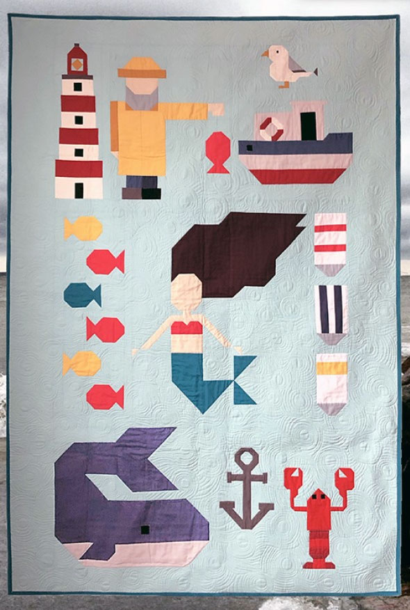 Going Coastal Quilt Sewing Pattern From Art East Quilting Co 