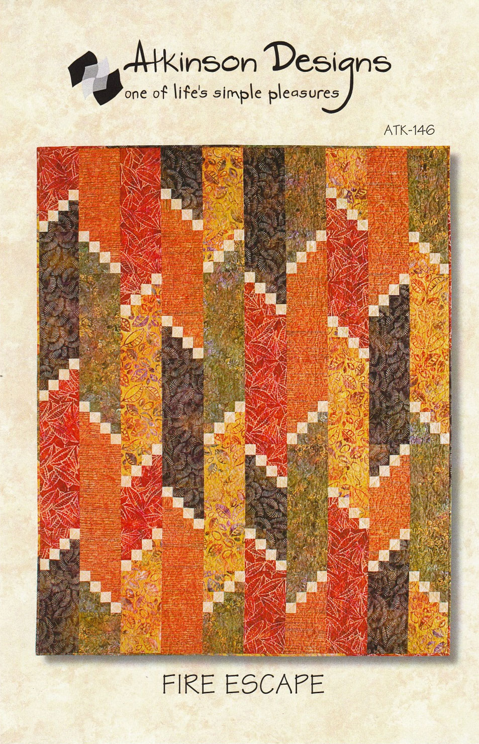 Fire Escape Quilt Sewing Pattern From Atkinson Designs