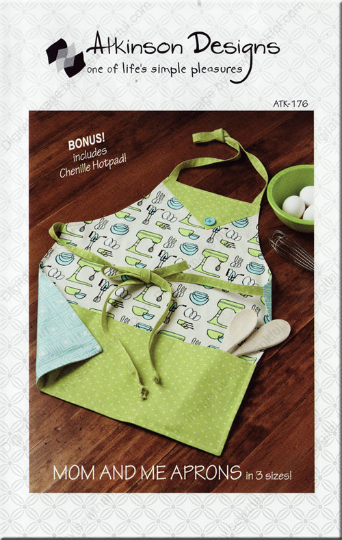 No Sew Mommy and Me Aprons for $1 - Down Home Inspiration