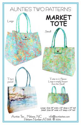 Market Tote sewing pattern from Aunties Two