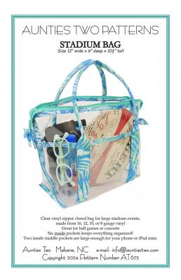 Stadium Bag sewing pattern from Aunties Two