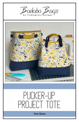 Pucker Up Project Tote sewing pattern from Bodobo Bags Ticklegrass Designs