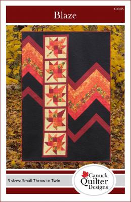 Digital - Blaze PDF quilt sewing pattern from Canuck Quilter Designs