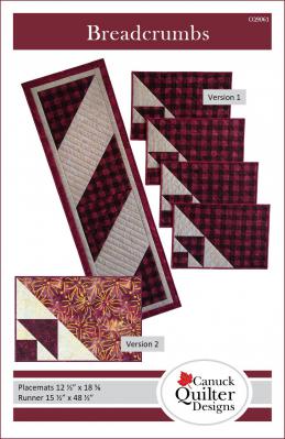 Digital - Breadcrumbs PDF Placemat & Table Runner sewing pattern from Canuck Quilter Designs