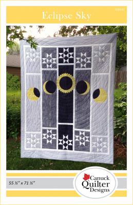 Digital - Eclipse Sky PDF quilt sewing pattern from Canuck Quilter Designs