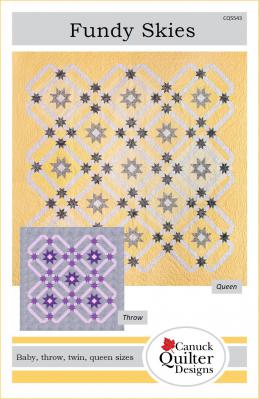 Digital - Fundy Skies PDF quilt quilt sewing pattern from Canuck Quilter Designs