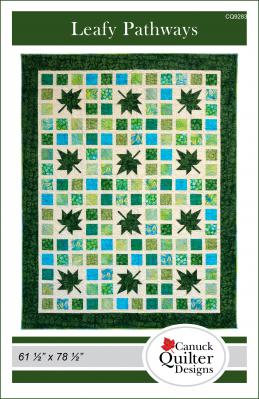 Digital - Leafy Pathways PDF sewing pattern from Canuck Quilter Designs