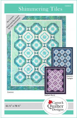 DAILY-DIGI SPECIAL expires at 11:59PM ET on 3/10/2025 -- Digital - Shimmering Tiles PDF quilt sewing pattern from Canuck Quilter Designs