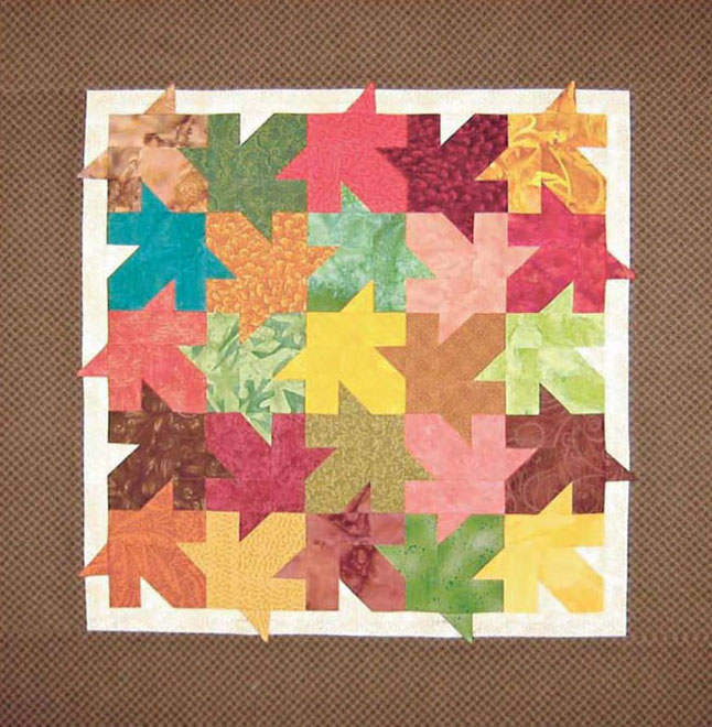 Little Bits Fallen Leaves Quilt Sewing Pattern From Cindi Edgerton