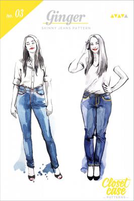 Ginger Skinny Jeans sewing pattern from Closet Core Patterns