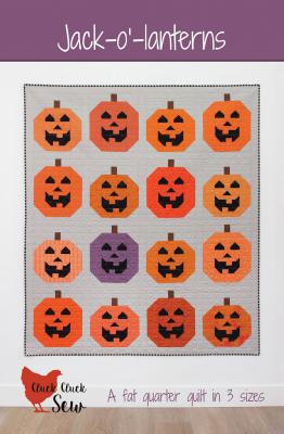 Paper - Jack O' Lanterns quilt sewing pattern from Cluck Cluck Sew