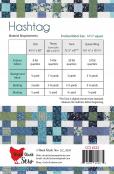 Paper - Hashtag quilt sewing pattern from Cluck Cluck Sew 1