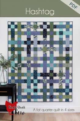 Digital - Hashtag PDF quilt sewing pattern from Cluck Cluck Sew