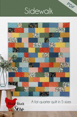 Digital - Sidewalk PDF quilt sewing pattern from Cluck Cluck Sew