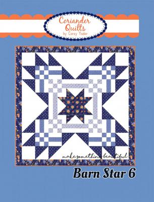 Barn Star 6 quilt sewing pattern from Corey Yoder at Coriander Quilts