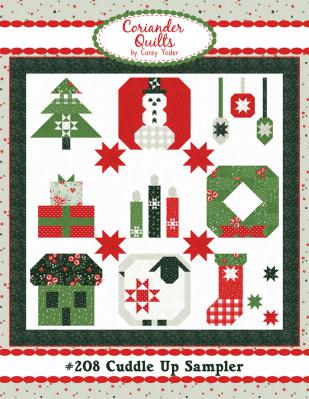 Cuddle Up Sampler quilt sewing pattern from Corey Yoder at Coriander Quilts