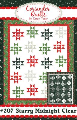 Starry Midnight Clear quilt sewing pattern from Corey Yoder at Coriander Quilts