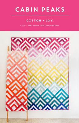 Cabin Peaks quilt sewing pattern from Cotton and Joy