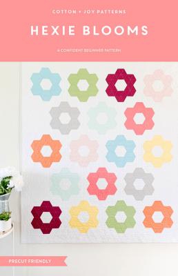 Hexie Blooms quilt sewing pattern from Cotton and Joy