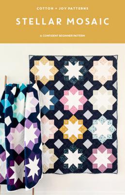 Stellar Mosaic quilt sewing pattern from Cotton and Joy