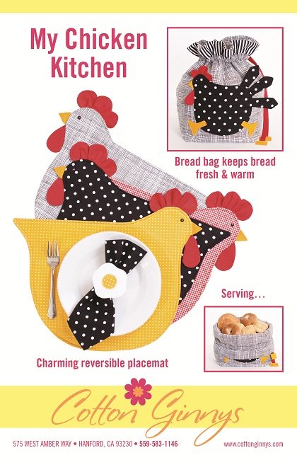 Chicken Kitchen Gloves Sewing Pattern