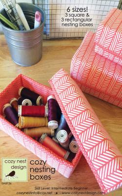 Cozy Nesting Boxes sewing pattern from Cozy Nest Design