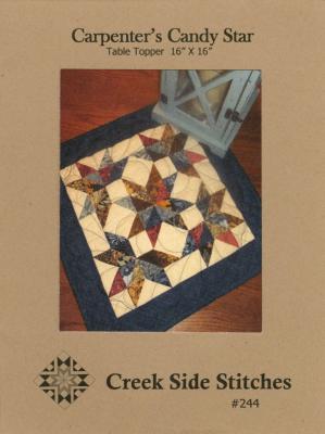 Carpenters Candy Star sewing pattern from Creek Side Stitches