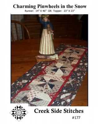 Charming Pinwheels in the Snow sewing pattern from Creek Side Stitches