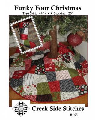 Funky Four Christmas sewing pattern from Creek Side Stitches