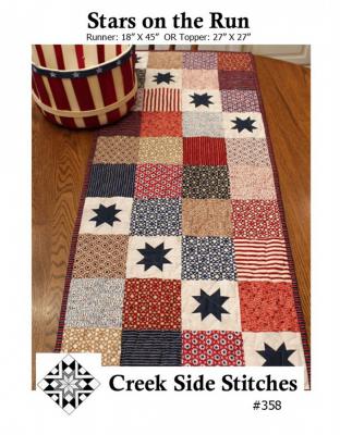 Stars on the Run sewing pattern from Creek Side Stitches