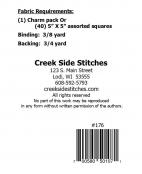 Charm Squared sewing pattern from Creek Side Stitches 1