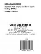 Charming Ellen Bee Lane sewing pattern from Creek Side Stitches 1