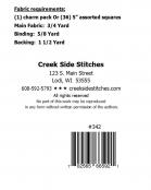 Charming Four Patch Twist sewing pattern from Creek Side Stitches 1