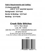 Charming Spinning Pinwheels sewing pattern from Creek Side Stitches 1