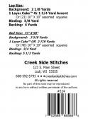 Fractured sewing pattern from Creek Side Stitches 1