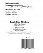 Just in Time sewing pattern from Creek Side Stitches 1