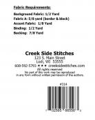 Main Street sewing pattern from Creek Side Stitches 1