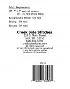 Ribbons sewing pattern from Creek Side Stitches 1