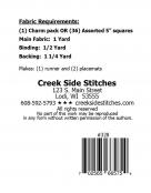 Splintered Charm sewing pattern from Creek Side Stitches 1