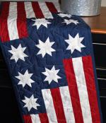 Stars and Stripes table runner sewing pattern from Creek Side Stitches 2