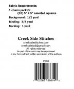 Striking sewing pattern from Creek Side Stitches 1