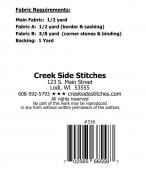 Sunshine sewing pattern from Creek Side Stitches 1