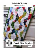 Echoed Charms table runner sewing pattern from Creek Side Stitches