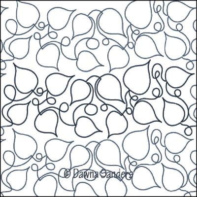 Aspen DIGITAL Longarm Quilting Pantograph Design by Dawna Sanders