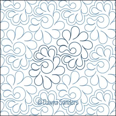 Centerra DIGITAL Longarm Quilting Pantograph Design by Dawna Sanders