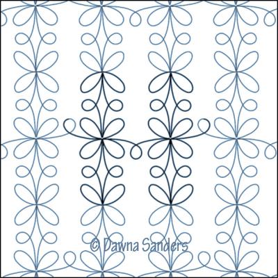 Do Si Do DIGITAL Longarm Quilting Pantograph Design by Dawna Sanders