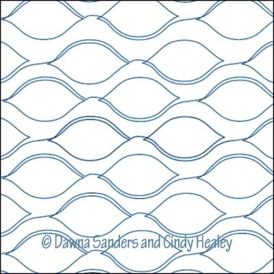 Luscious Lemons DIGITAL Longarm Quilting Pantograph Design by Dawna Sanders