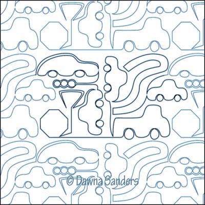 Motorplex DIGITAL Longarm Quilting Pantograph Design by Dawna Sanders