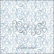 Autumn-Spray-DIGITAL-longarm-quilting-pantograph-design-Dawna-Sanders